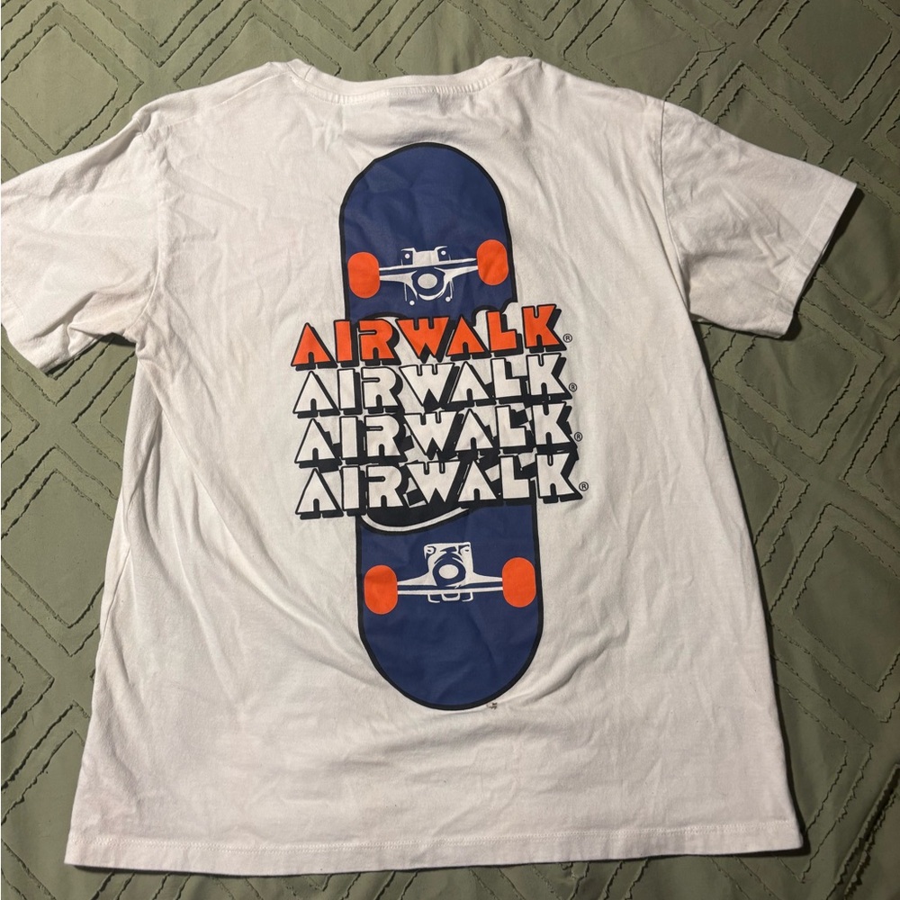 Airwalk White Graphic Skateboard Tee